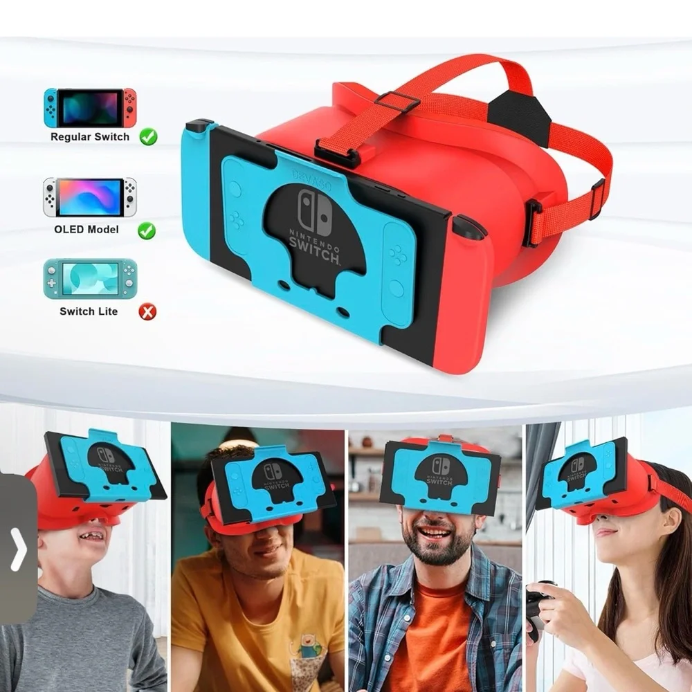 Red and Blue Smartphone VR Headset